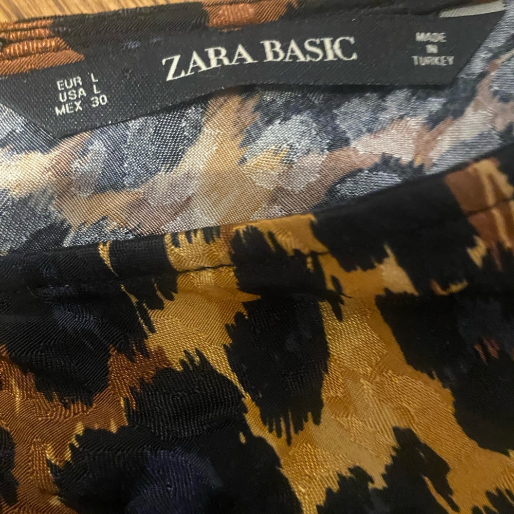 Zara animal print ruched mini dress - Picture 12 of 13